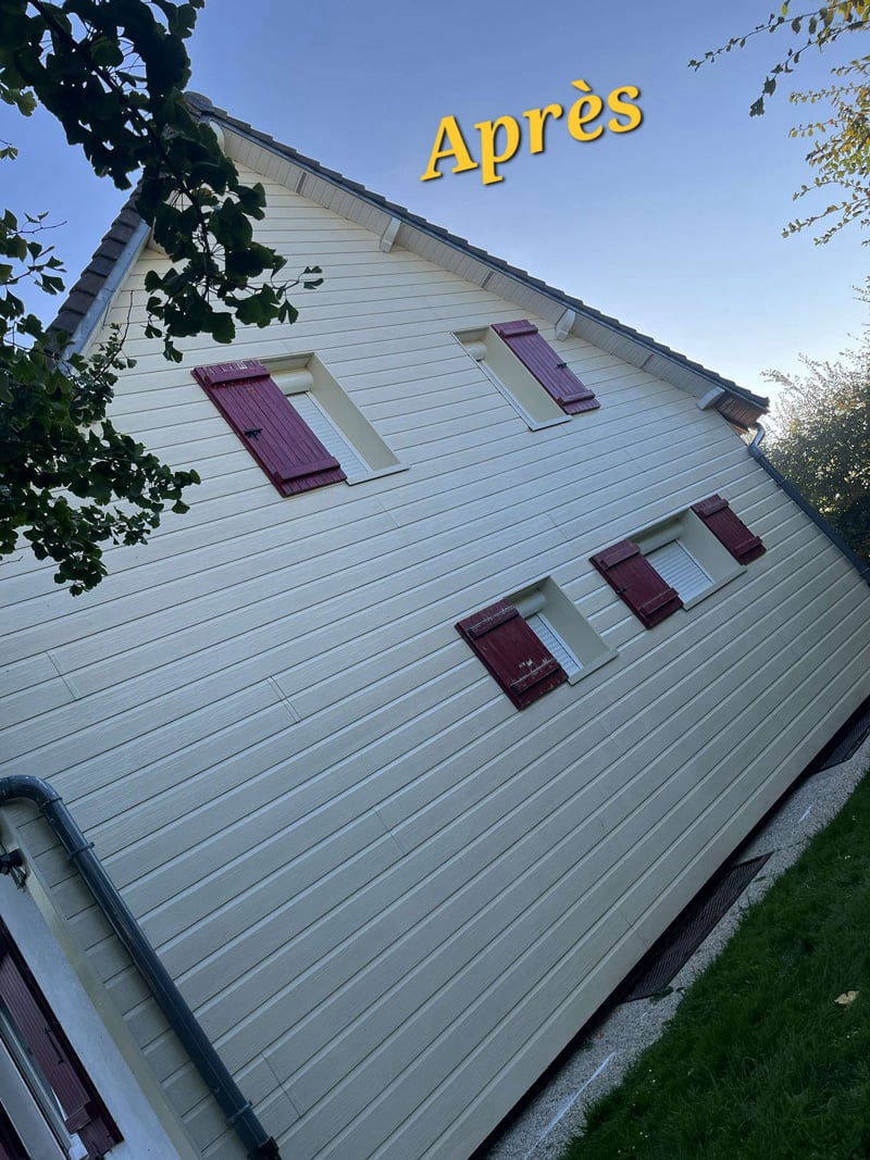 Photo après nettoyage pignon PVC